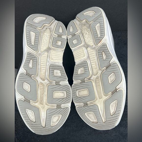 Hoka One One Bondi 9 Shoes Womens Size 9.5 Gray Running Sneakers 1162012 SDSTS - Picture 8 of 11